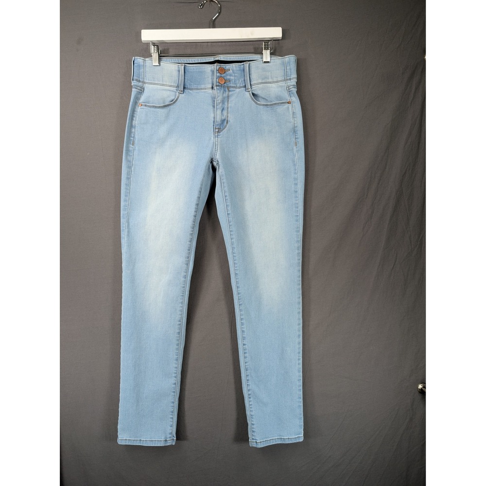 Apt.9‎ Womens Straight Leg Jeans Light Wash Blue Size 10 Comfort Waist